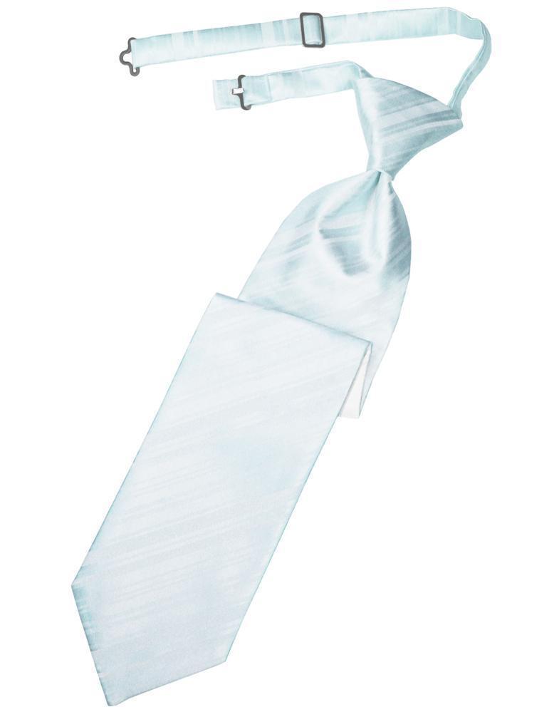 Striped Satin Necktie Pre-Tie-32