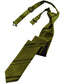 Striped Satin Skinny Necktie Pre-Tie-38