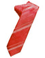 Striped Satin Skinny Necktie Self Tie-43