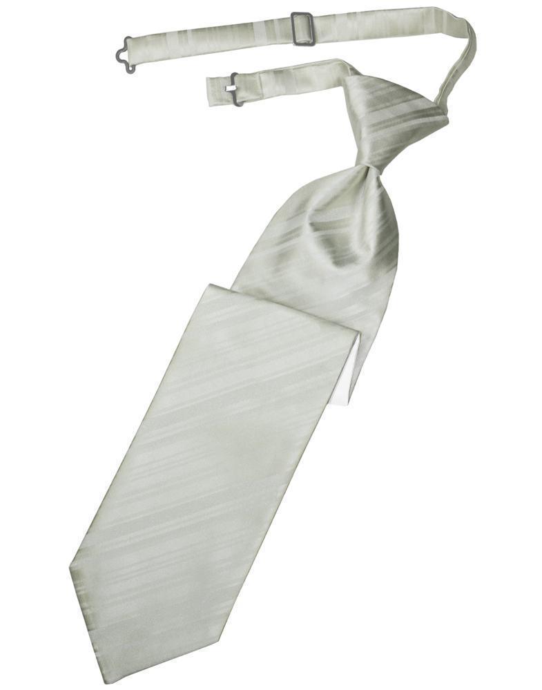 Striped Satin Necktie Pre-Tie-47