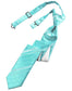 Striped Satin Skinny Necktie Pre-Tie-47