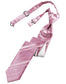 Striped Satin Skinny Necktie Pre-Tie-49