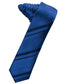 Striped Satin Skinny Necktie Self Tie-51