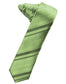 Striped Satin Skinny Necktie Self Tie-52