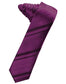 Striped Satin Skinny Necktie Self Tie-53