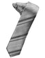 Striped Satin Skinny Necktie Self Tie-55