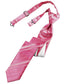 Striped Satin Skinny Necktie Pre-Tie-59