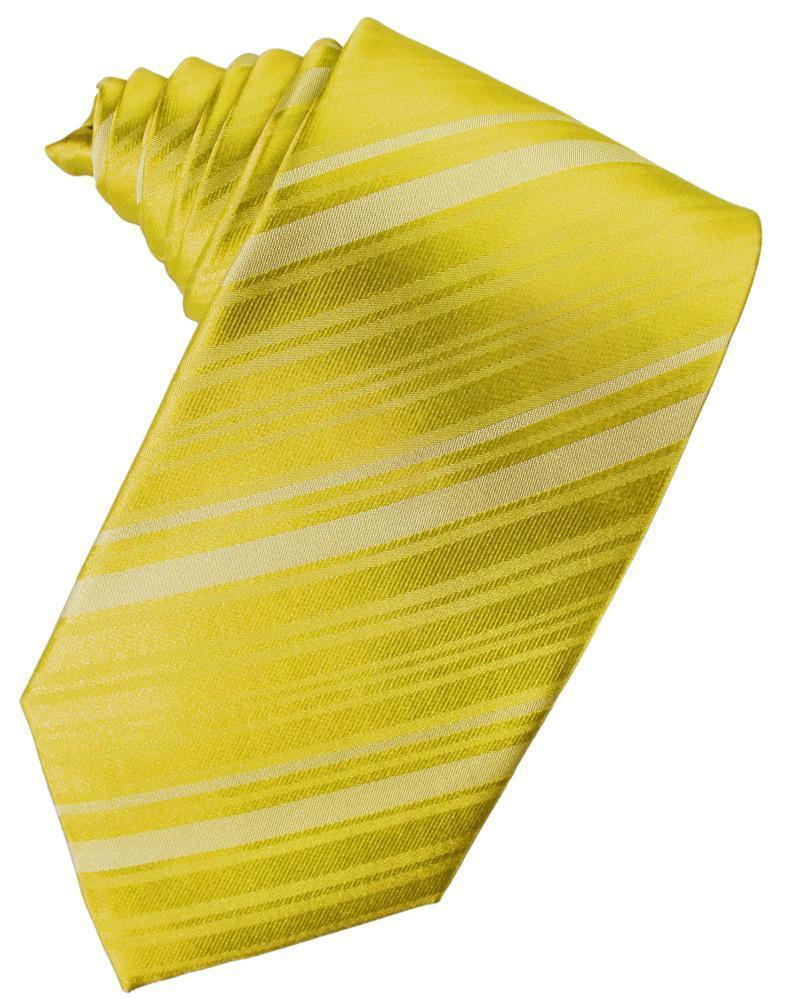Striped Satin Necktie Self Tie-63
