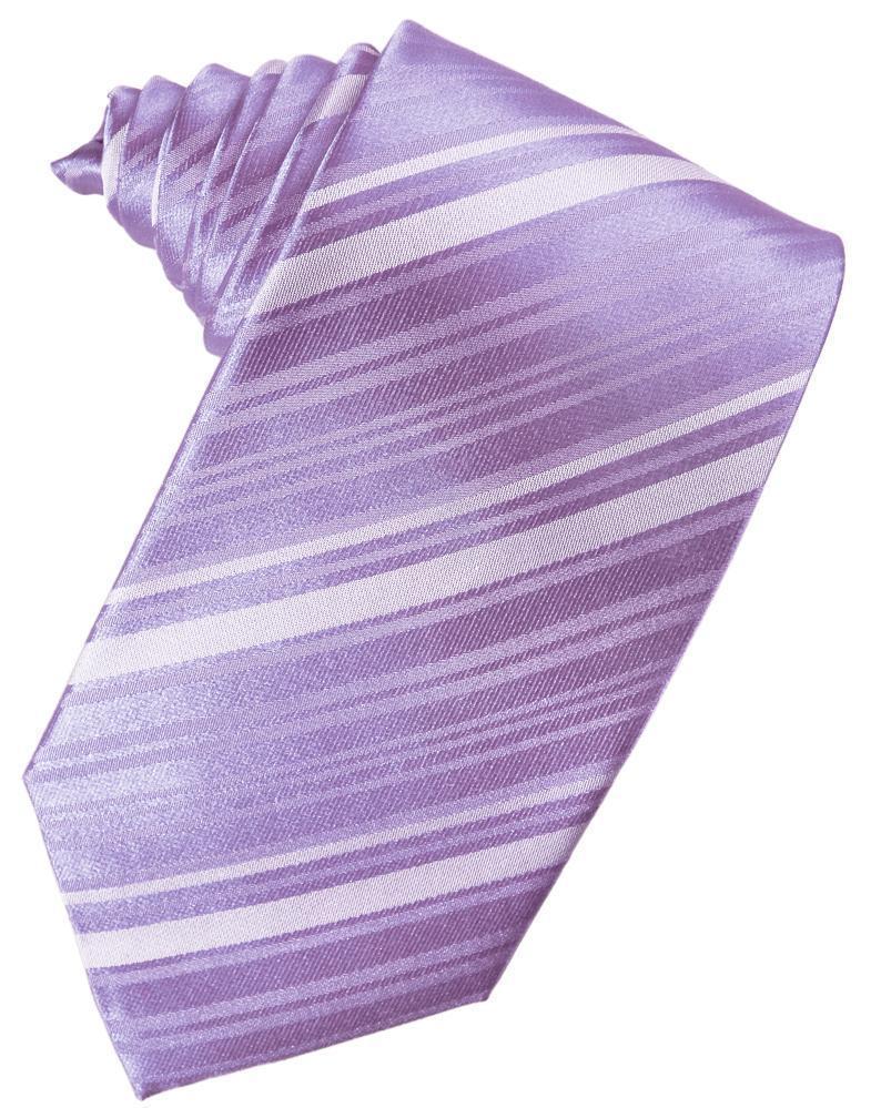 Striped Satin Necktie Self Tie-66