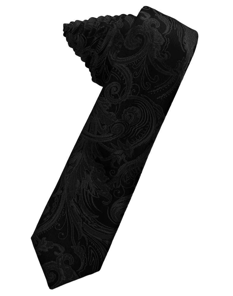 Tapestry Skinny Necktie Self Tie-6