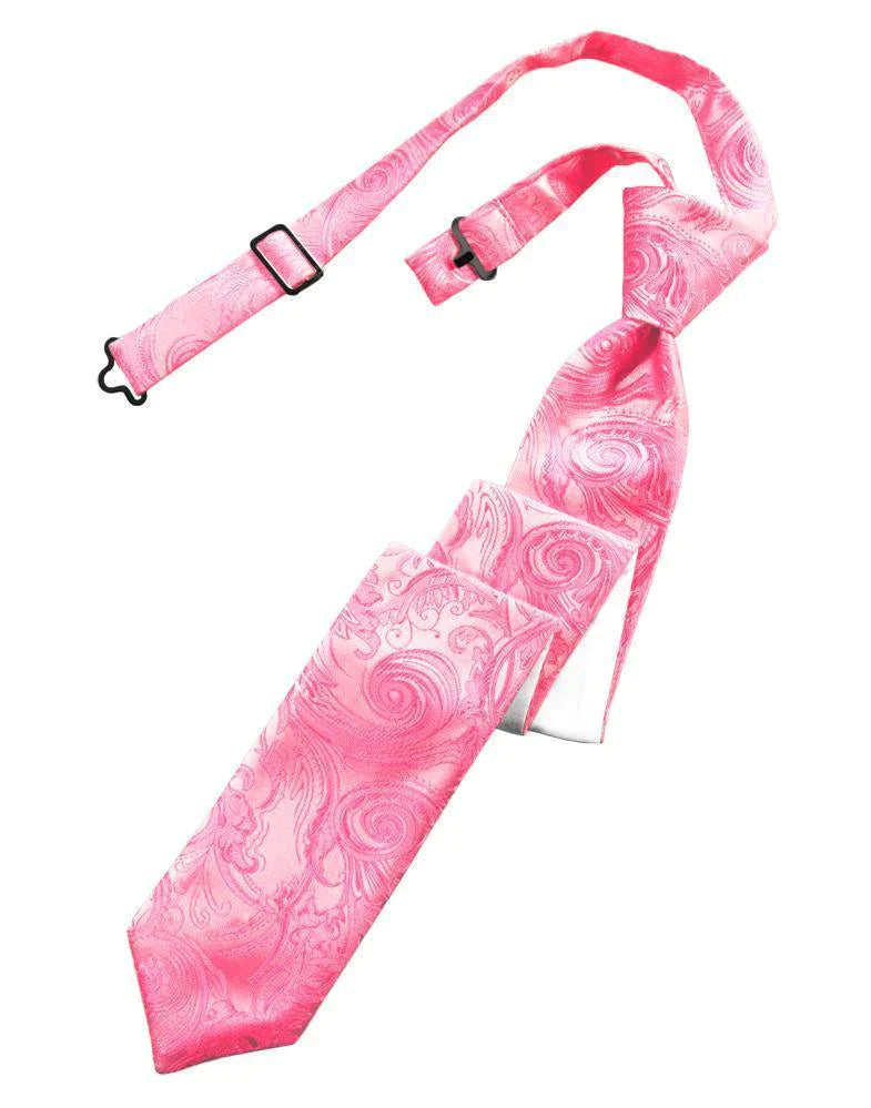 Tapestry Skinny Necktie Pre- Tied-0