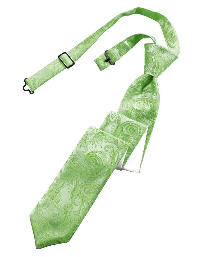 Tapestry Skinny Necktie Pre- Tied-4