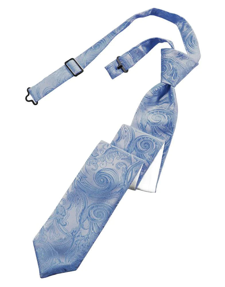 Tapestry Skinny Necktie Pre- Tied-7