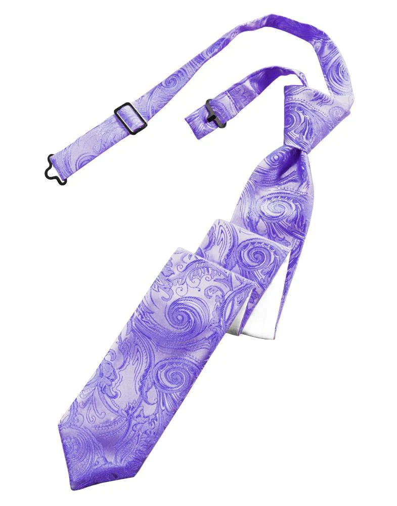 Tapestry Skinny Necktie Pre- Tied-9