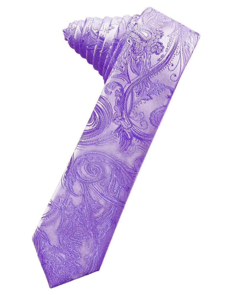 Tapestry Skinny Necktie Self Tie-18