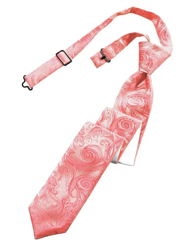 Tapestry Skinny Necktie Pre- Tied-13
