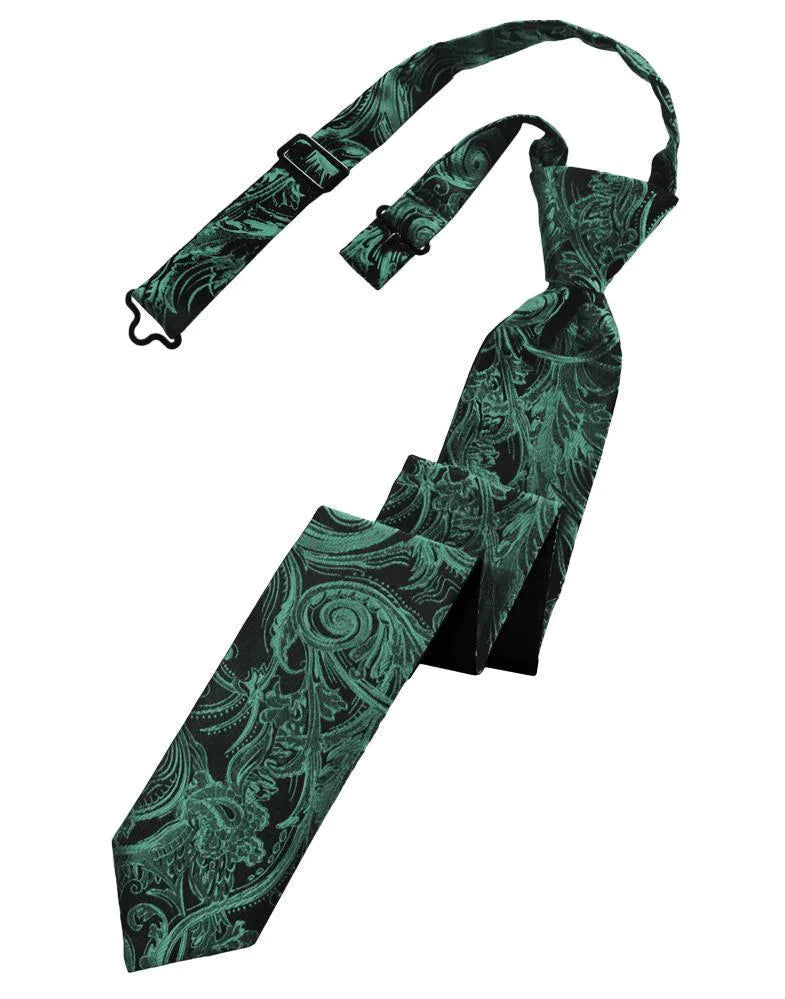 Tapestry Skinny Necktie Pre- Tied-16