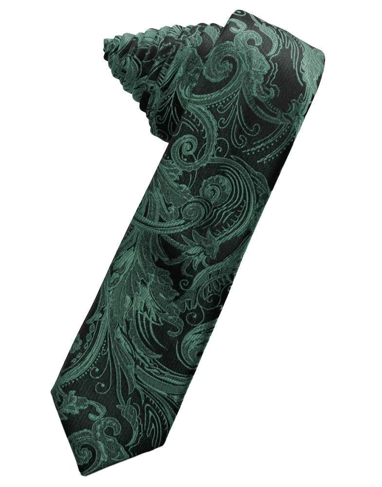 Tapestry Skinny Necktie Self Tie-25