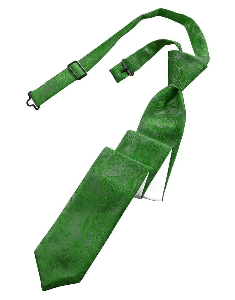 Tapestry Skinny Necktie Pre- Tied-17
