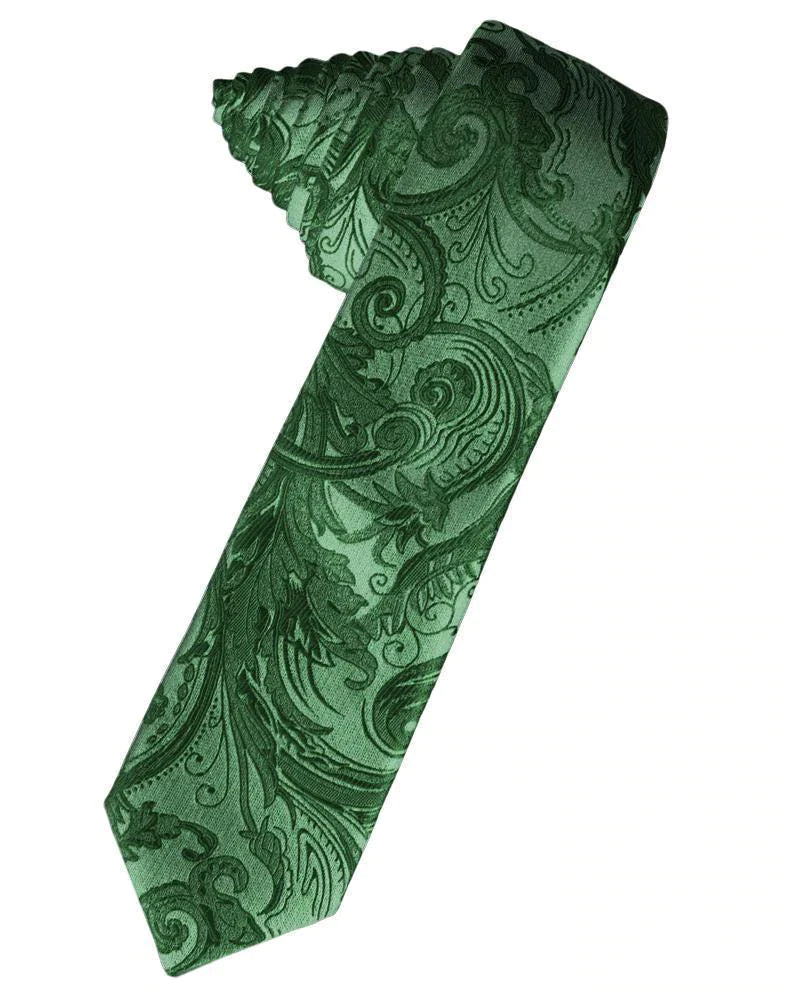Tapestry Skinny Necktie Self Tie-26