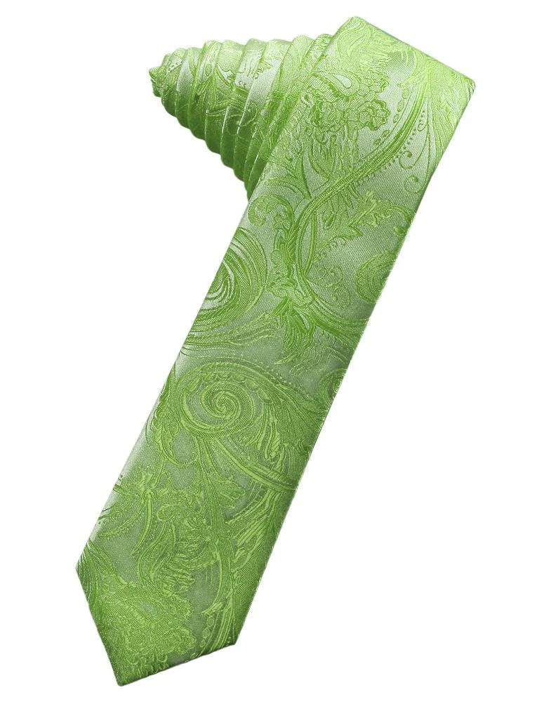 Tapestry Skinny Necktie Self Tie-29