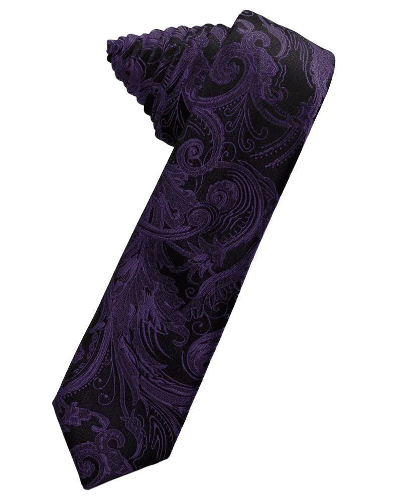 Tapestry Skinny Necktie Self Tie-30