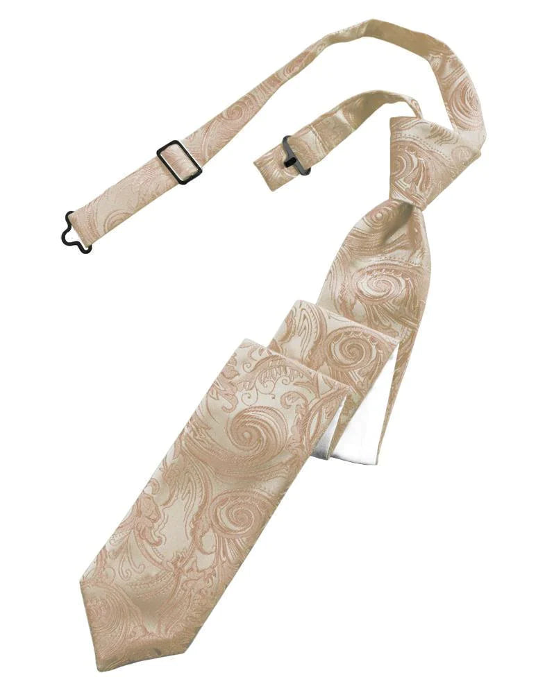 Tapestry Skinny Necktie Pre- Tied-22