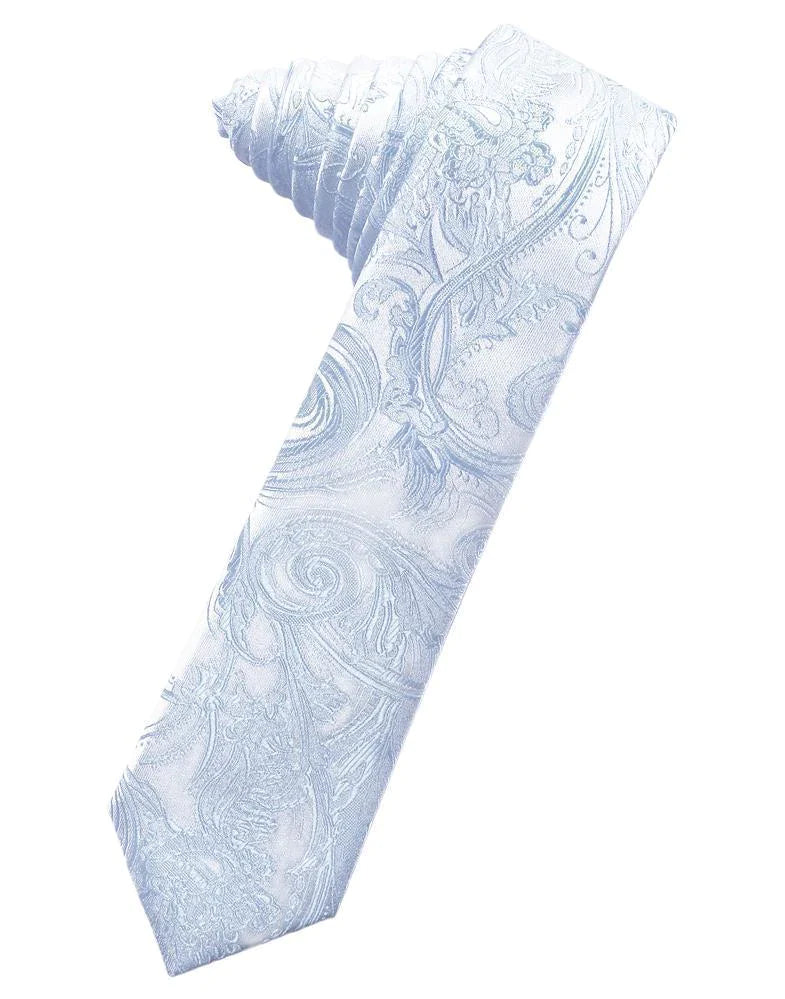 Tapestry Skinny Necktie Self Tie-33