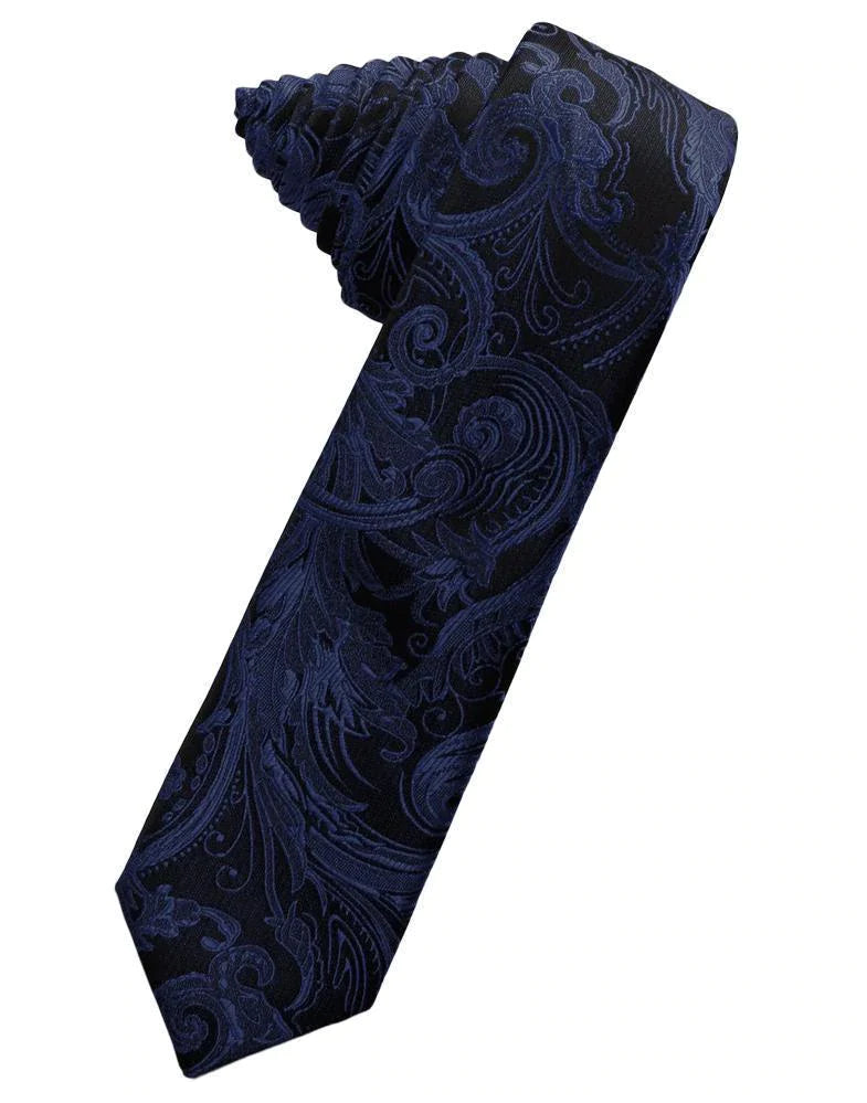 Tapestry Skinny Necktie Self Tie-36