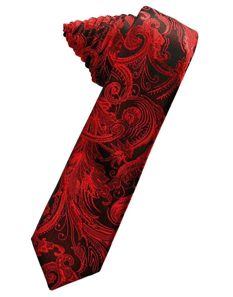 Tapestry Skinny Necktie Self Tie-54