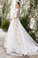 Yvaine 3D Floral Long Slv Wedding Gown For Curve-1