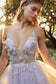 Layered Tulle A-Line Gown With Floral Embellishment-1