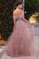 Strapless Off The Shoulder Ball Gown-3