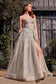Tulle Daisy Asymmetric A-Line Gown-5