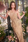 One Shoulder Beaded Evening Gown-0