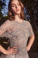 Capelet Crystal Bead Gown-1