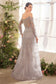 Byzantine Bead Long Slv Gown-0