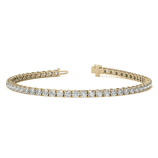 12.00 CTW Lab Grown Diamond Tennis Bracelet | G/VS AGI Certified | 14kt White or Yellow Gold-0