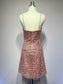 A-line dress with sweetheart neckline and spaghetti straps-1