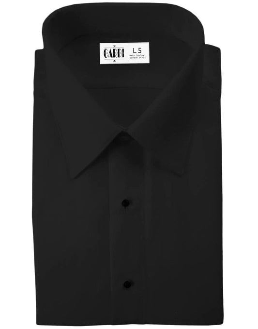 "Como" Kids Black Laydown Tuxedo Shirt-0