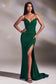Sparkly Stretch Fitted Lace Up Gown-2