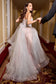 Pearl Embellished A-Line Gown-3