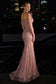 Beaded Off The Shoulder Fit & Flare Gown-1