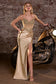 Fitted Satin & Lace Gown-4
