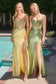 Fitted Satin & Lace Gown-5