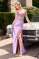 Fitted Satin & Lace Gown-6