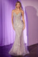 Sequin Strapless Fitted Dress-4