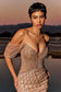 Beaded Off The Shoulder Mermaid Dress-1