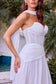 A-line Strapless Wedding Gown-3