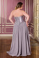 Ball Gown Strapless Sweetheart Neckline Satin Corset Crystal Bodice Chiffon Skirt-2